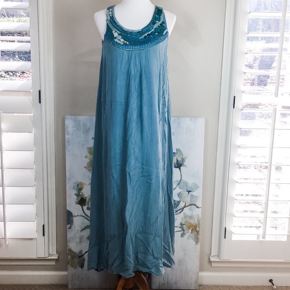 Soft surroundings maxi beaded Dress
